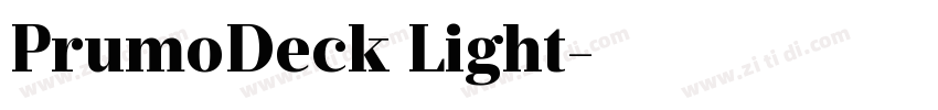 PrumoDeck Light字体转换